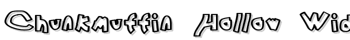 Chunkmuffin Hollow Wide font